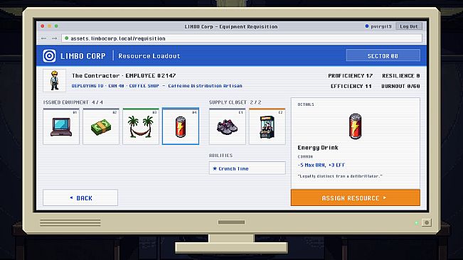 Open Headcount: A Corporate-Hell Roguelike