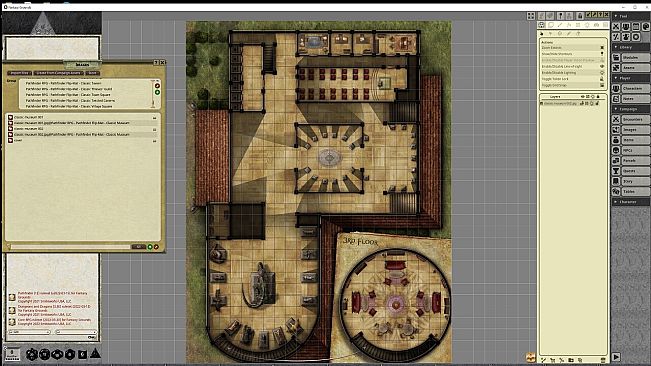 Fantasy Grounds - Pathfinder RPG - Pathfinder Flip-Mat - Classic Museum