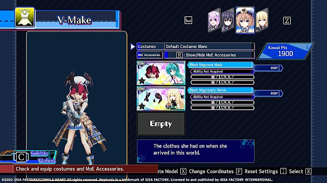 Neptunia Virtual Stars - Maoh Magrona Pack