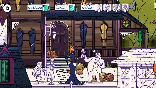 Hidden Cats in Spooky Town