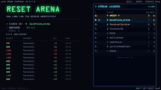 RESET ARENA