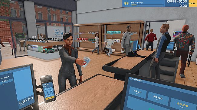 Electronics Supermarket Simulator