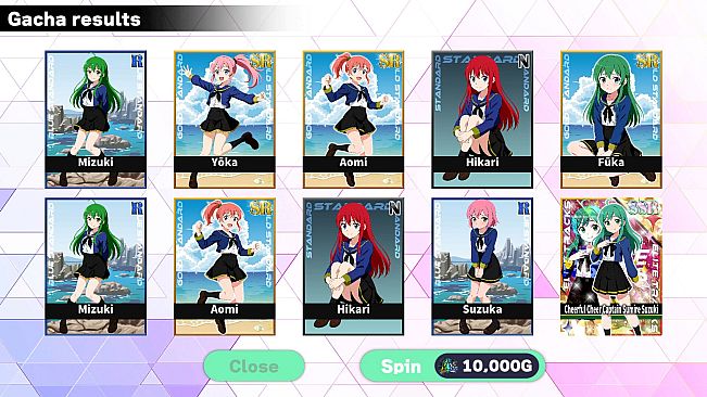 Schoolgirl Card Pull Simulator