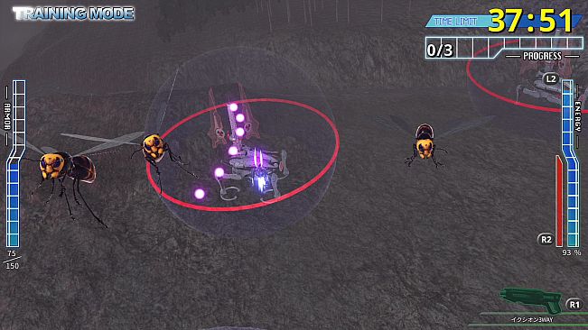 EARTH DEFENSE FORCE 4.1 WINGDIVER THE SHOOTER - TRAINING MODE