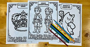 Folded Fables: Tidy Up The Dragon Hoard Supporter Pack (PDF Coloring Book)