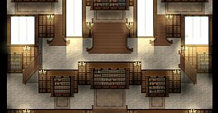 RPG Maker MV - KR Dark Academia Library Tileset