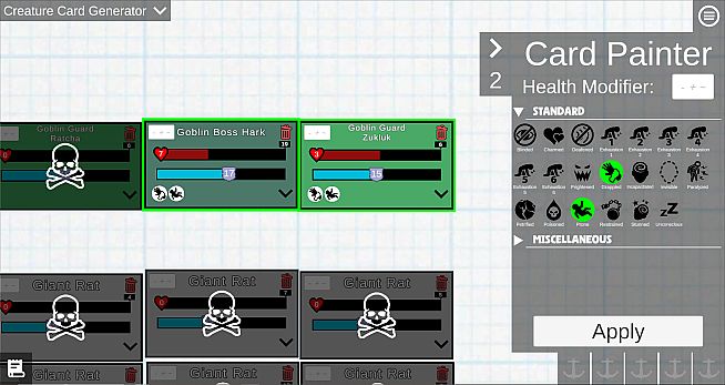 Table Top Creature Tracker