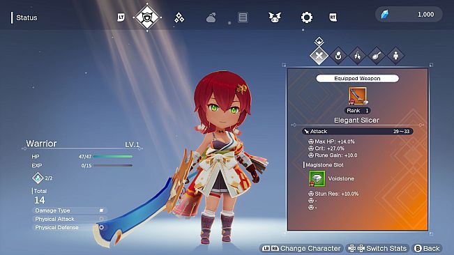 Silent Hope - Warrior's Special Weapon & Voidstone Set