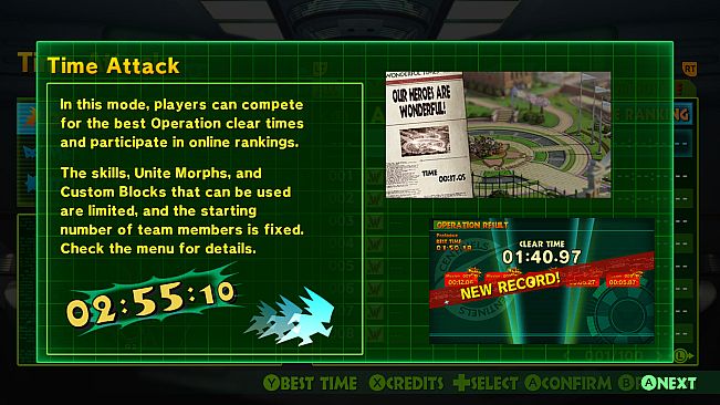 The Wonderful 101: Remastered Time Attack