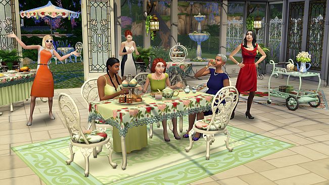 The Sims 4 Tea Time Solarium Kit