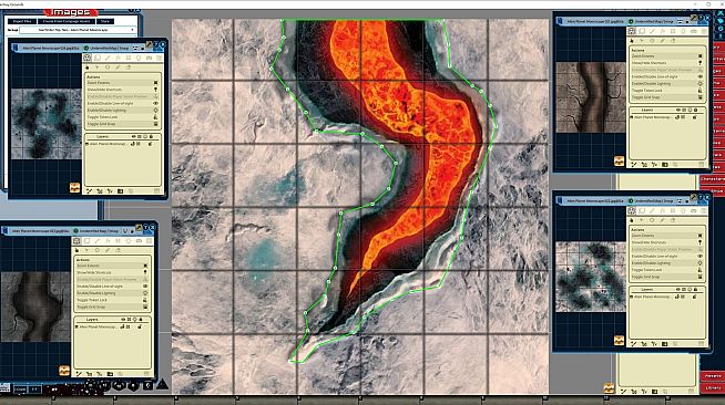 Fantasy Grounds - Starfinder Flip-Tiles - Alien Planet Moonscape Expansion