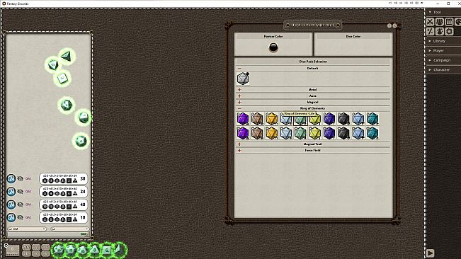 Fantasy Grounds - Ring of Elements Dice Pack