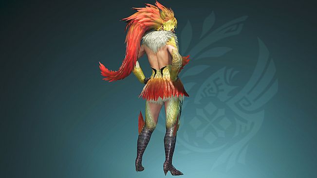 Monster Hunter Wilds - Gemma Outfit: Redveil Seikret Dress