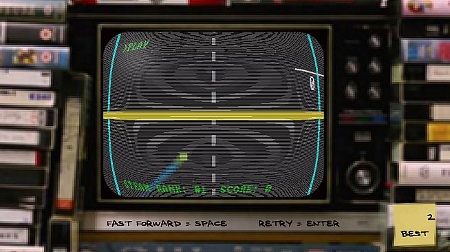 FIRST STEAM GAME VHS - COLOR RETRO RACER : MILES CHALLENGE