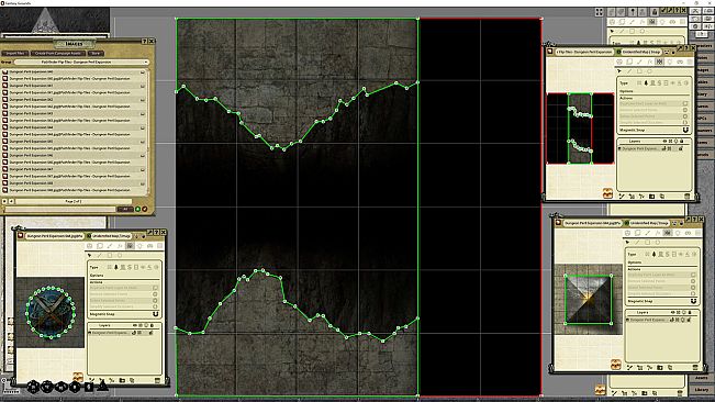 Fantasy Grounds - Pathfinder RPG - Flip-Tiles - Dungeon Perils Expansion