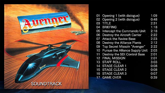 Telenet Shooting Collection Avenger Soundtrack