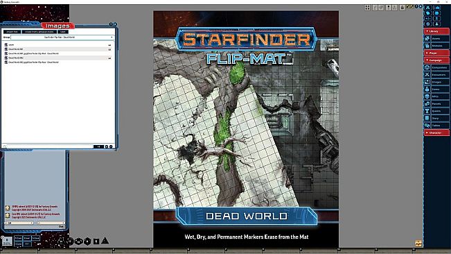 Fantasy Grounds - Starfinder RPG - Flipmat - Dead World