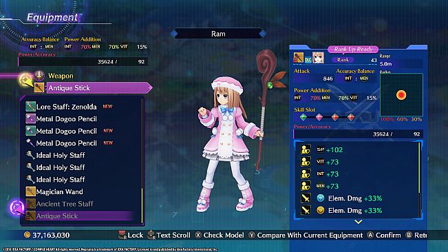 Megadimension Neptunia VIIR - 4 Goddesses Online Starter Weapon Set