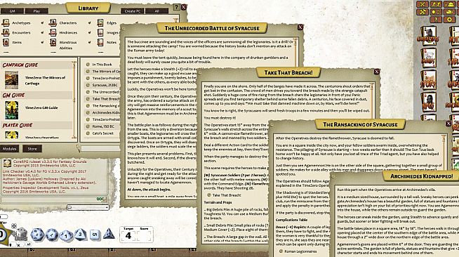 Fantasy Grounds - TIMEZERO: The Mirrors of Carthage (Savage Worlds)