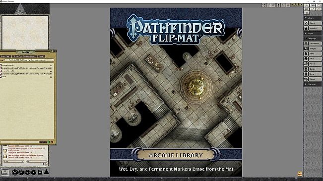 Fantasy Grounds - Pathfinder RPG - Pathfinder Flip-Mat - Arcane Library