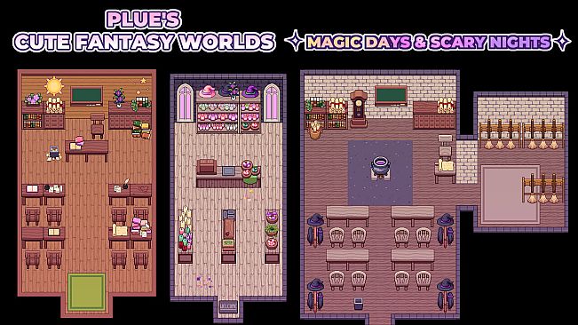 RPG Maker MV - Plue's Cute Fantasy Worlds - Magic Days & Scary Nights