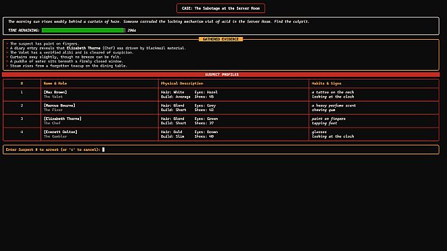 Micro Mystery Investigator: Noir Edition