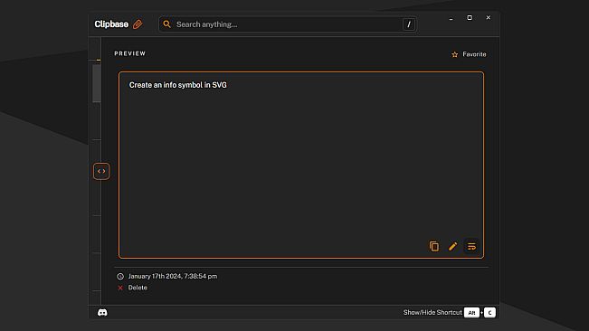 Clipbase - Clipboard History Manager