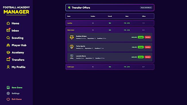 Football Academy Manager