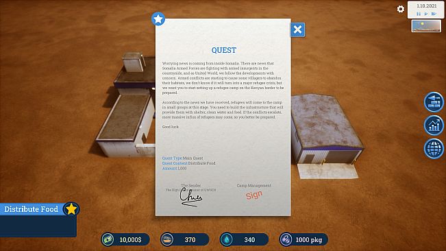 Building Hope - Refugee Camp Simulator