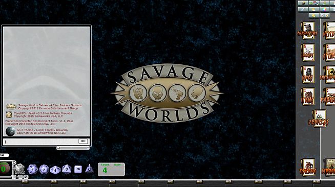 Fantasy Grounds - Sci-fi Skin (Savage Worlds)