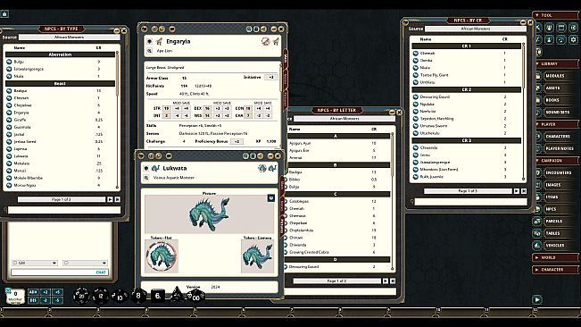 Fantasy Grounds - Legendary Bestiaries - African Monsters
