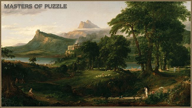 Masters of Puzzle - The Arcadian or Pastoral State by Thomas Cole