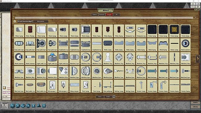 Fantasy Grounds - Fantasy Grounds Scifi Interiors Map Pack