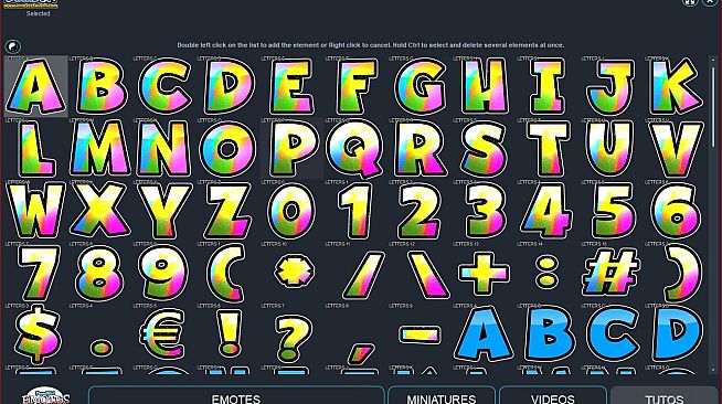 Emotes creator tool - Letters