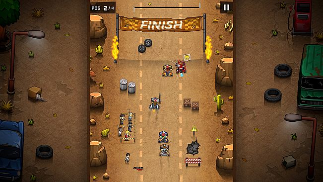 Rude Racers: 2D Combat Racing