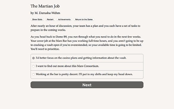 The Martian Job