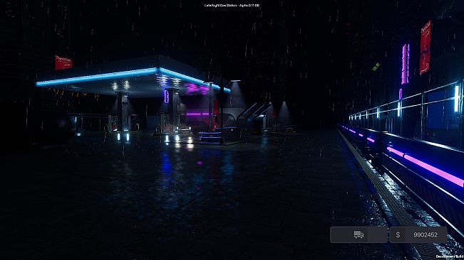 Late Night Gas Station