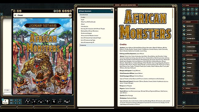 Fantasy Grounds - Legendary Bestiaries - African Monsters