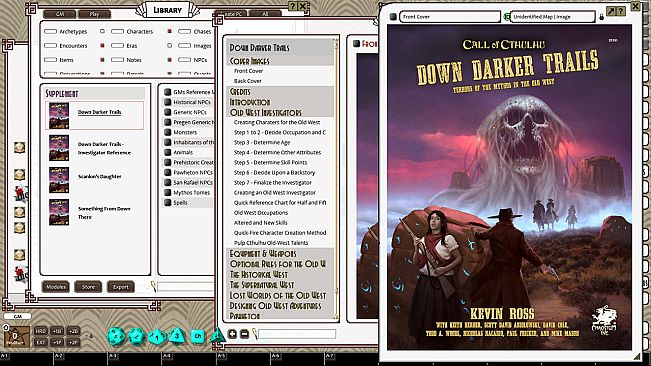 Fantasy Grounds - Down Darker Trails (CoC7E)