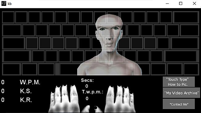 Touch Typing Home Row Speed Grinder - Tech 01001010 01101111 01100101 Skin