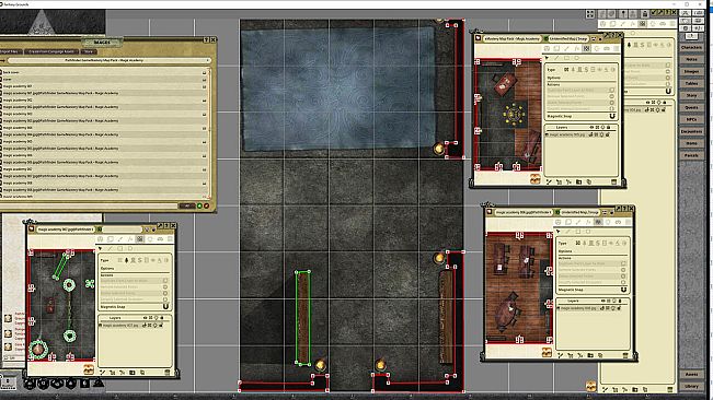 Fantasy Grounds - Pathfinder RPG - GameMastery Map Pack: Magic Academy