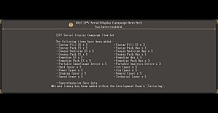 Dark Rose Valkyrie: PV Serial Display Campaign Item Set