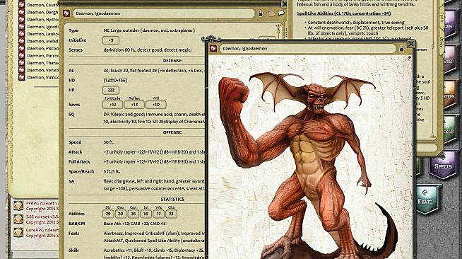 Fantasy Grounds - Mythic Monsters #31: Daemons (PFRPG)