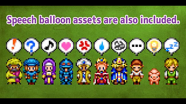 RPG Maker MV - MEGA FANTASY Walking NPCs and Faces