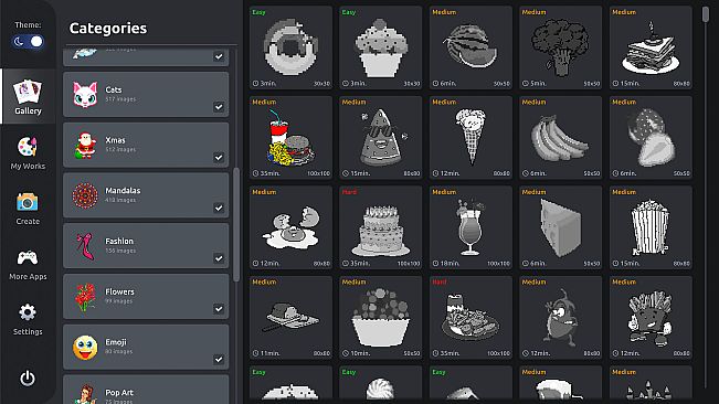 Pixel Art Coloring Book