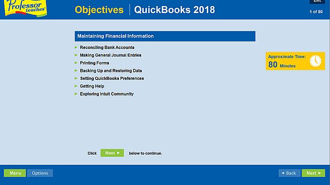 Professor Teaches QuickBooks 2018