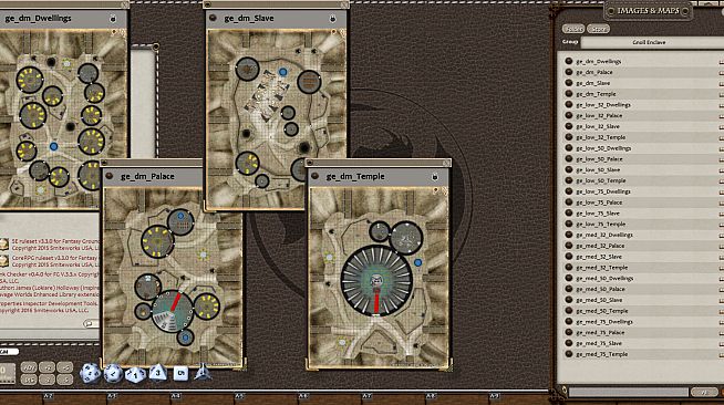 Fantasy Grounds - 0one's Colorprints #8: Gnoll Enclave (Map Pack)