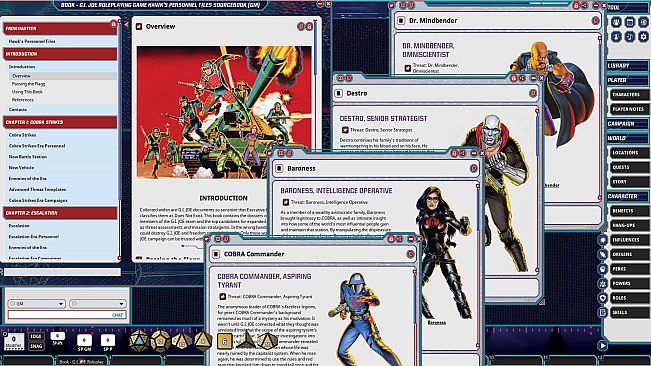 Fantasy Grounds - G.I. JOE Roleplaying Game Hawk's Personnel Files