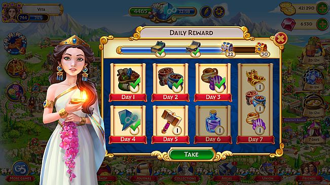 Jewels of Rome: Match-3 Game and City Builder