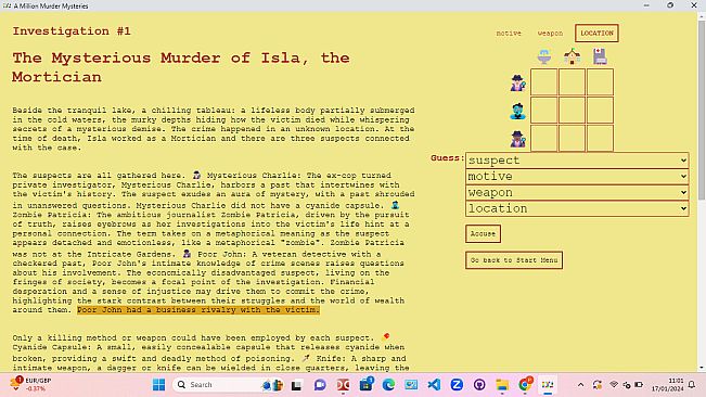 A Million Murder Mysteries